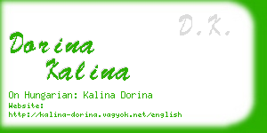 dorina kalina business card